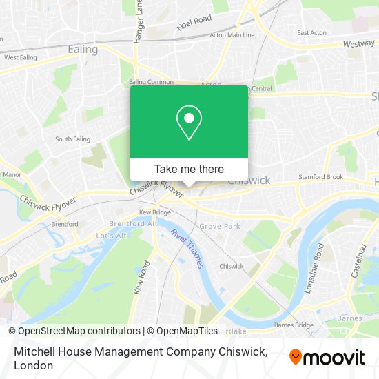 Mitchell House Management Company Chiswick map