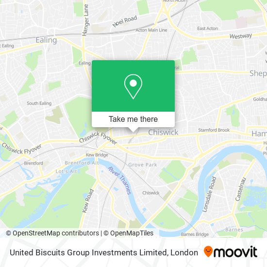 United Biscuits Group Investments Limited map