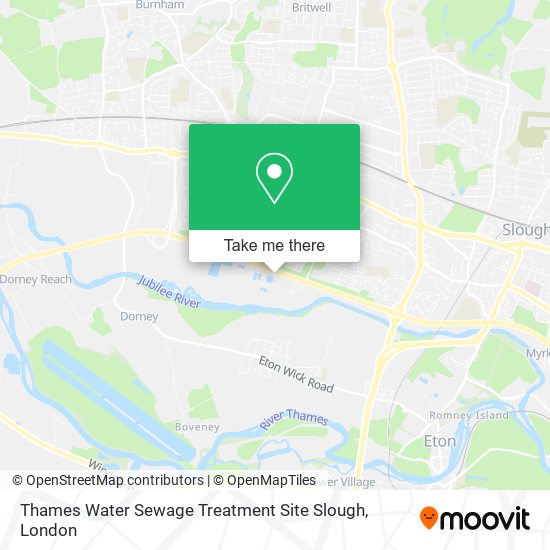 Thames Water Sewage Treatment Site Slough map