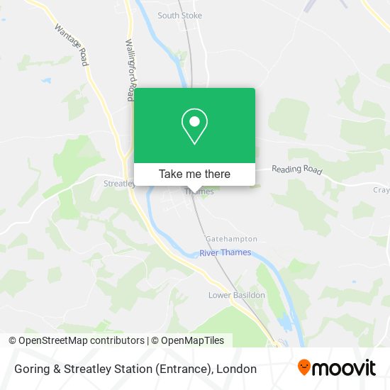 Goring & Streatley Station (Entrance) map