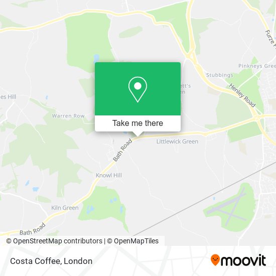 Costa Coffee map