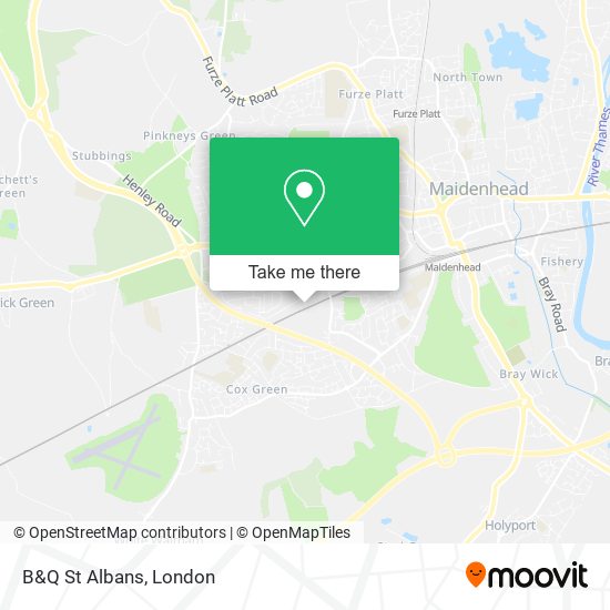 B&Q St Albans map