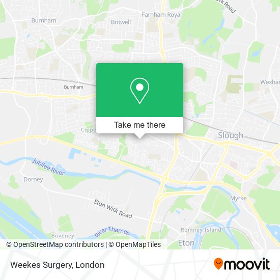 Weekes Surgery map