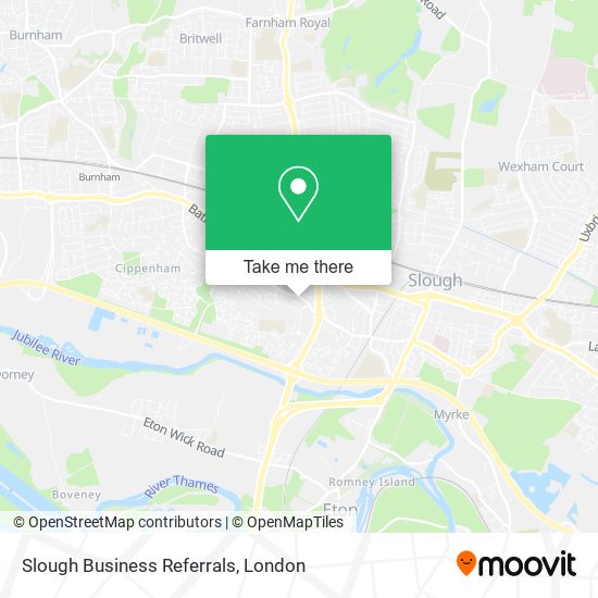 Slough Business Referrals map