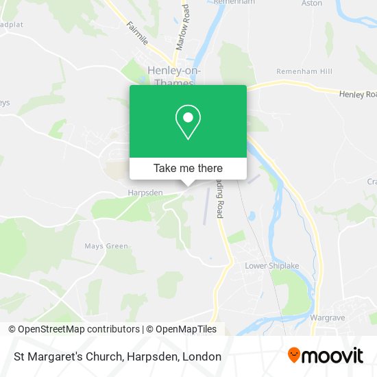 St Margaret's Church, Harpsden map