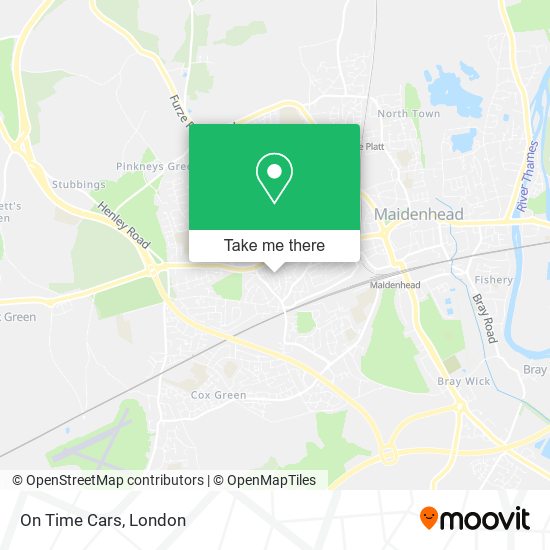 On Time Cars map
