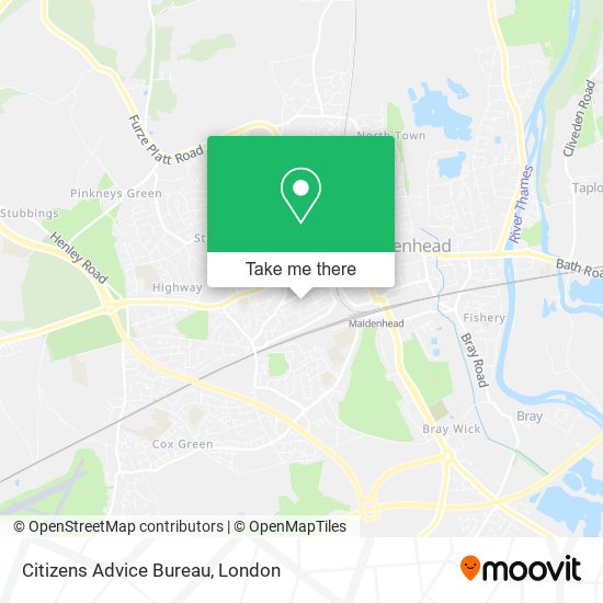 Citizens Advice Bureau map