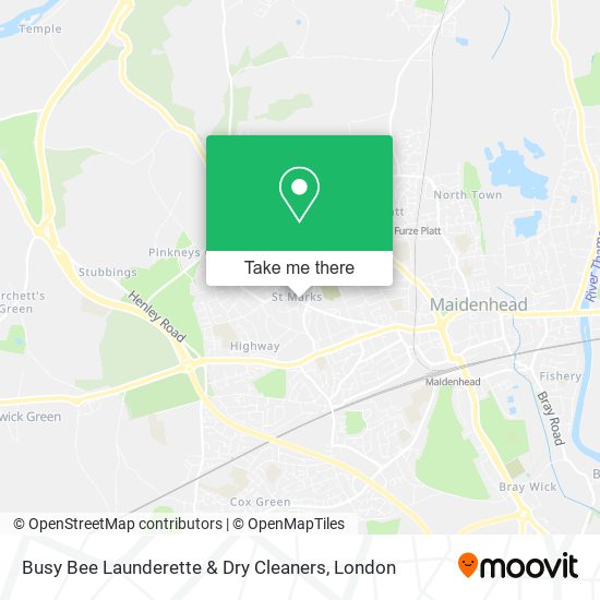 Busy Bee Launderette & Dry Cleaners map