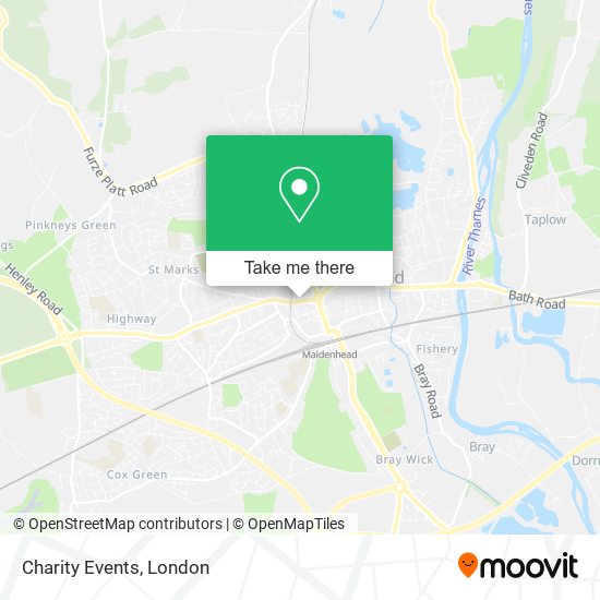 Charity Events map