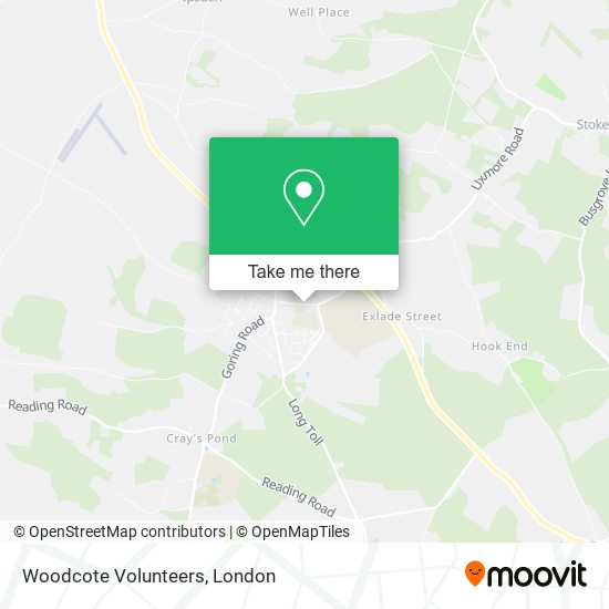 Woodcote Volunteers map