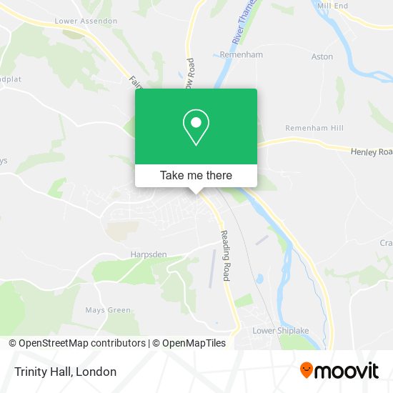 Trinity Hall map