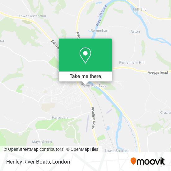 Henley River Boats map