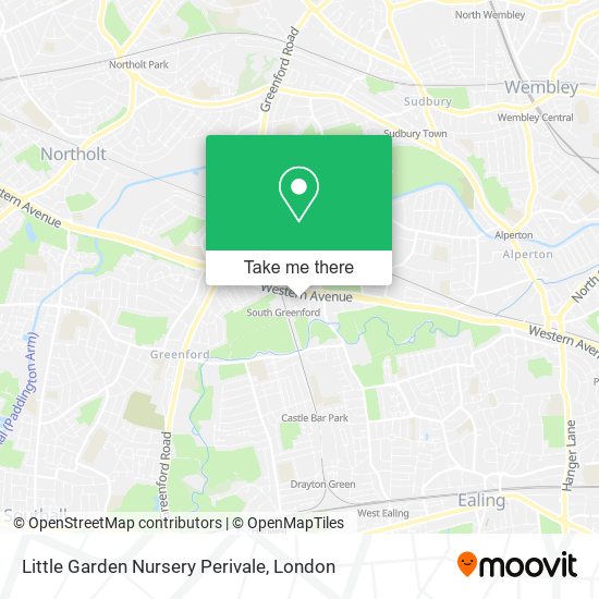 Little Garden Nursery Perivale map