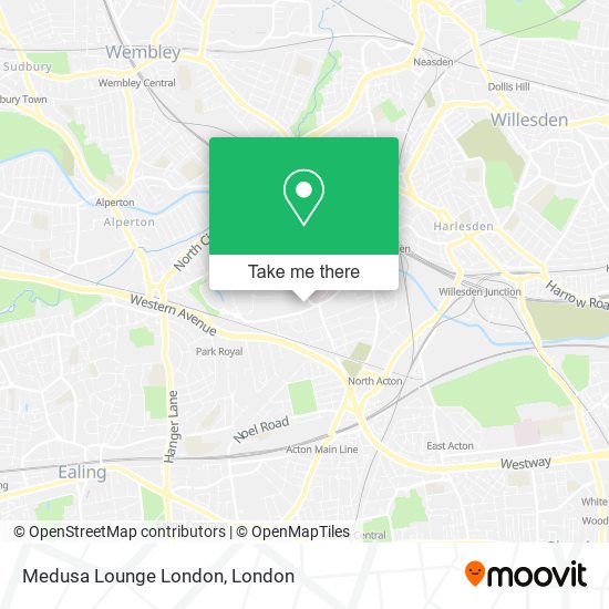 Medusa Lounge London map