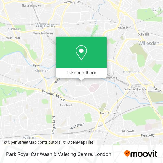 Park Royal Car Wash & Valeting Centre map