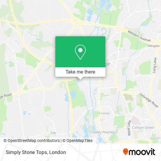 Simply Stone Tops map