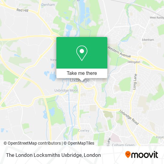 The London Locksmiths Uxbridge map
