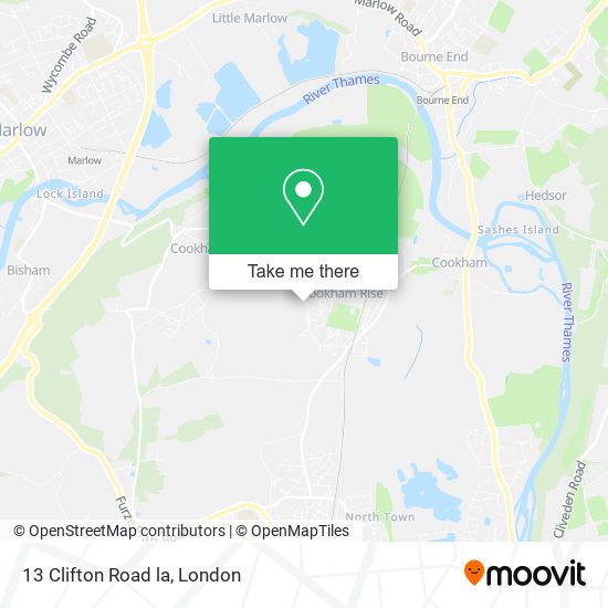 13 Clifton Road la map
