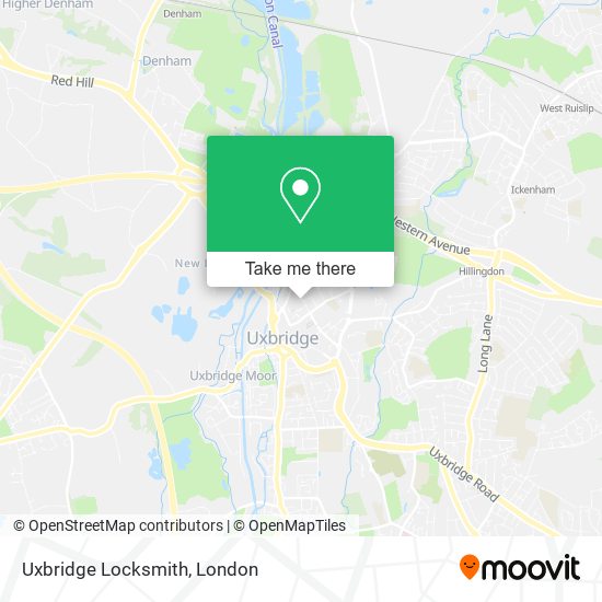 Uxbridge Locksmith map