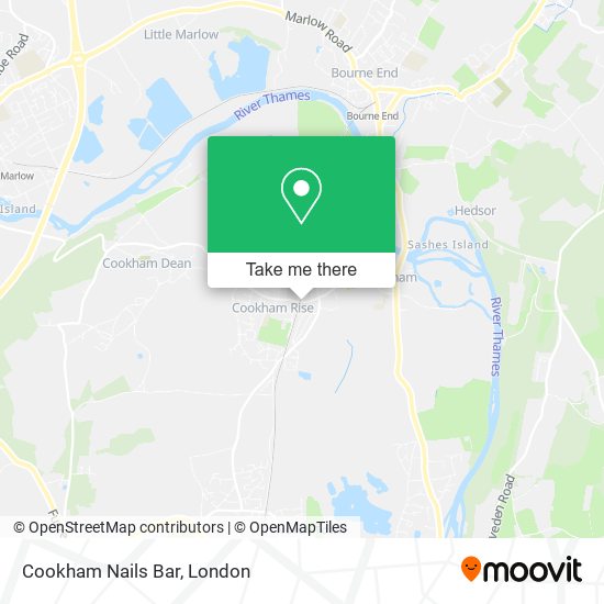 Cookham Nails Bar map