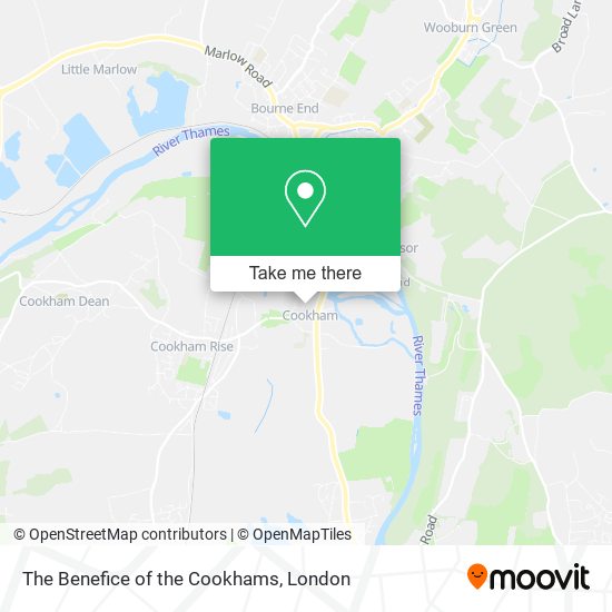The Benefice of the Cookhams map