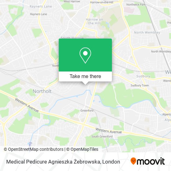 Medical Pedicure Agnieszka Żebrowska map