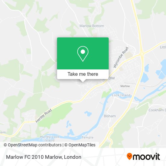 Marlow FC 2010 Marlow map