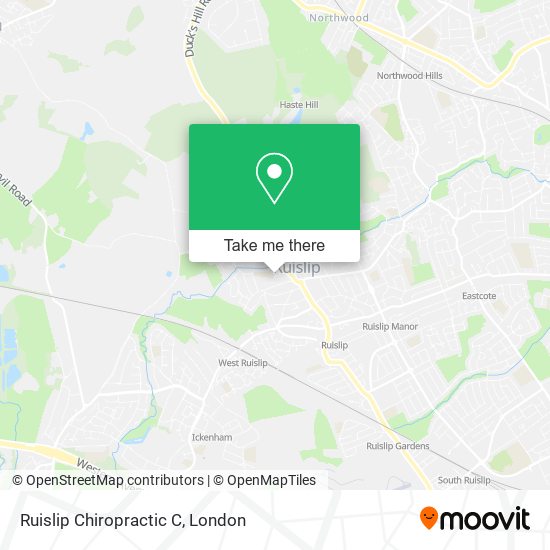 Ruislip Chiropractic C map