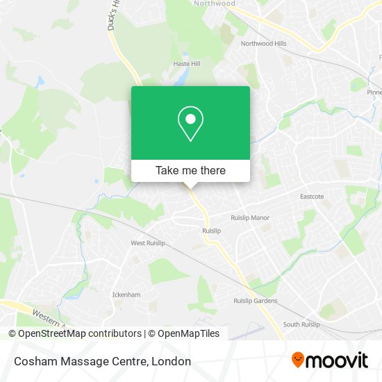 Cosham Massage Centre map
