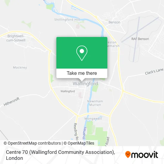 Centre 70 (Wallingford Community Association) map