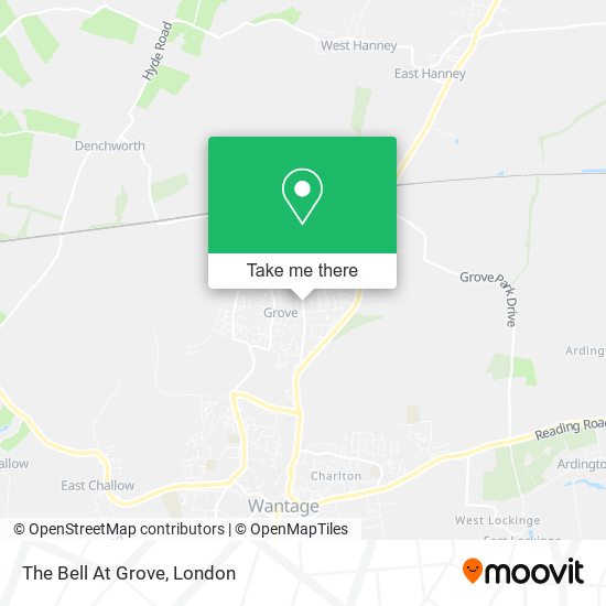 The Bell At Grove map