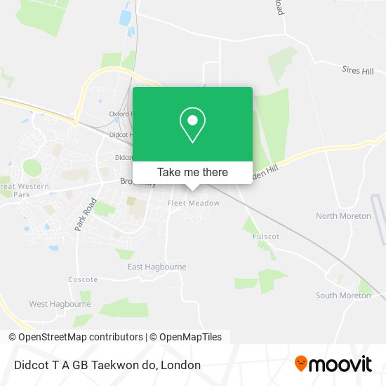 Didcot T A GB Taekwon do map