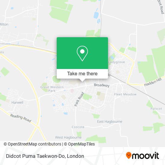 Didcot Puma Taekwon-Do map
