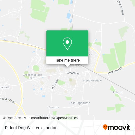 Didcot Dog Walkers map