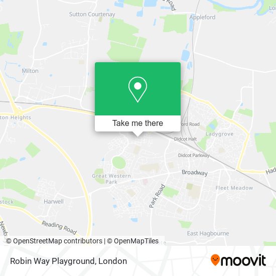 Robin Way Playground map