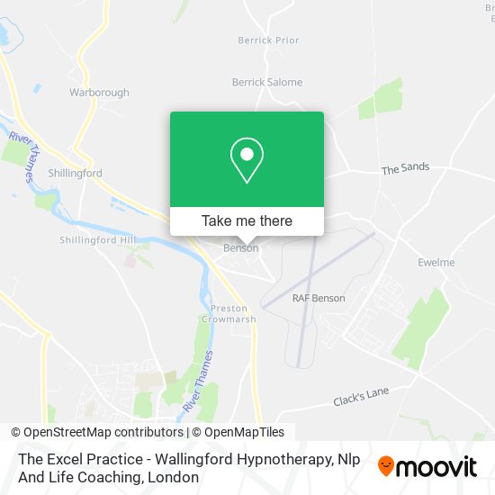 The Excel Practice - Wallingford Hypnotherapy, Nlp And Life Coaching map