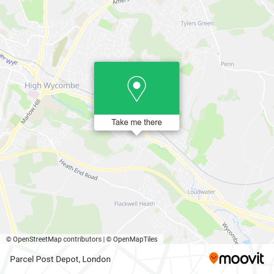 Parcel Post Depot map