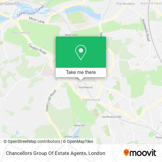 Chancellors Group Of Estate Agents map