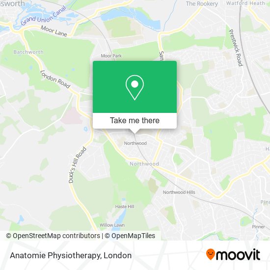 Anatomie Physiotherapy map