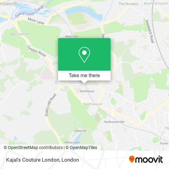 Kajal's Couture London map