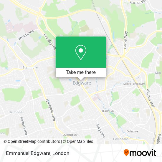Emmanuel Edgware map