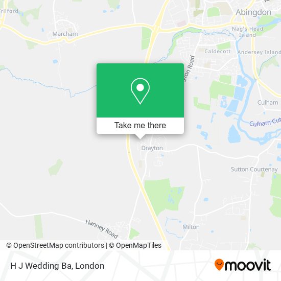 H J Wedding Ba map