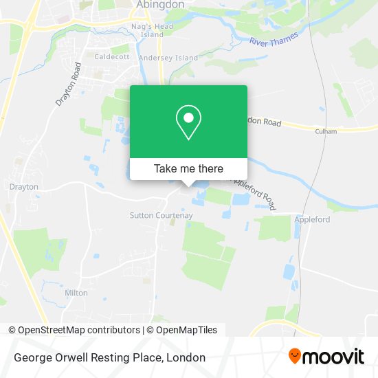 George Orwell Resting Place map
