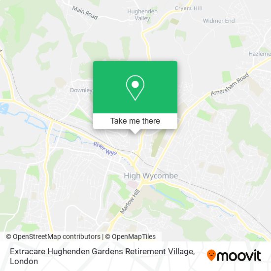 Extracare Hughenden Gardens Retirement Village map