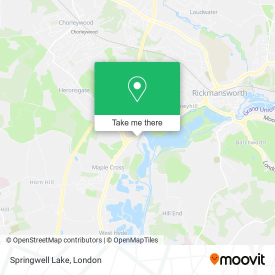 Springwell Lake map