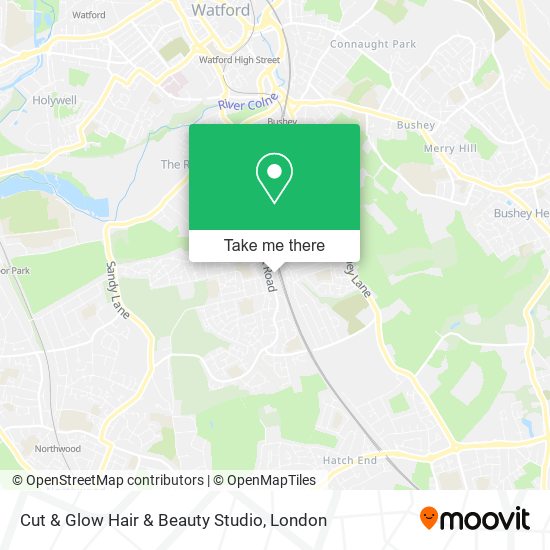 Cut & Glow Hair & Beauty Studio map