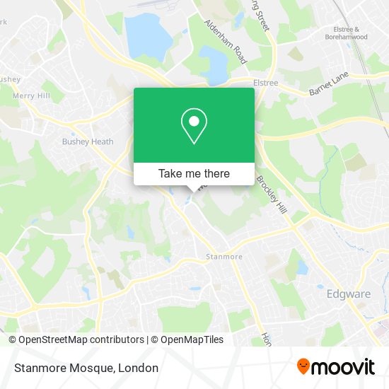 Stanmore Mosque map