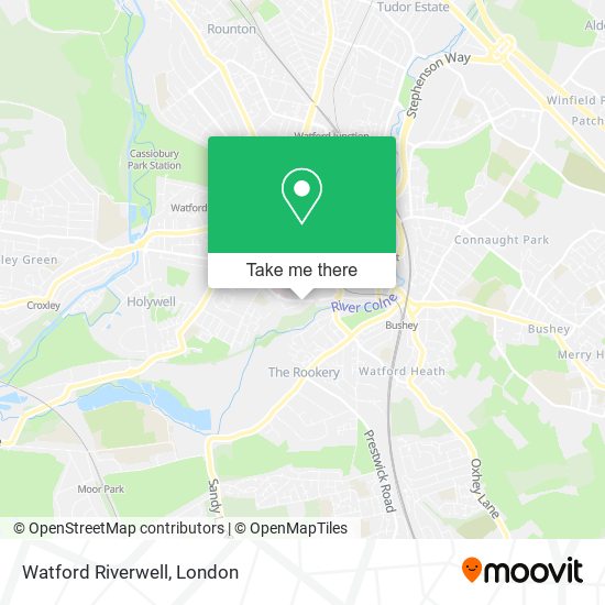 Watford Riverwell map