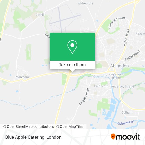 Blue Apple Catering map