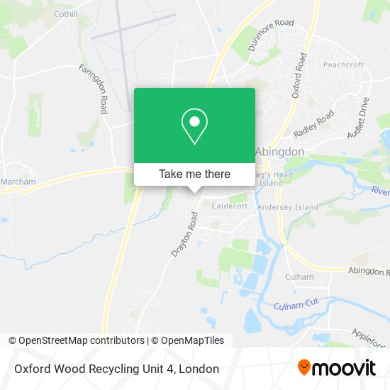 Oxford Wood Recycling Unit 4 map